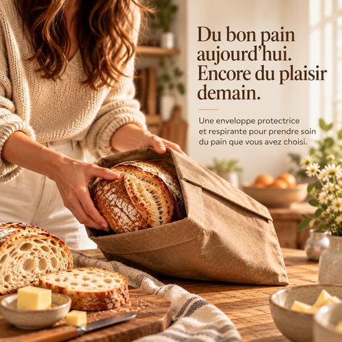 Sac à pain en cire d’abeille