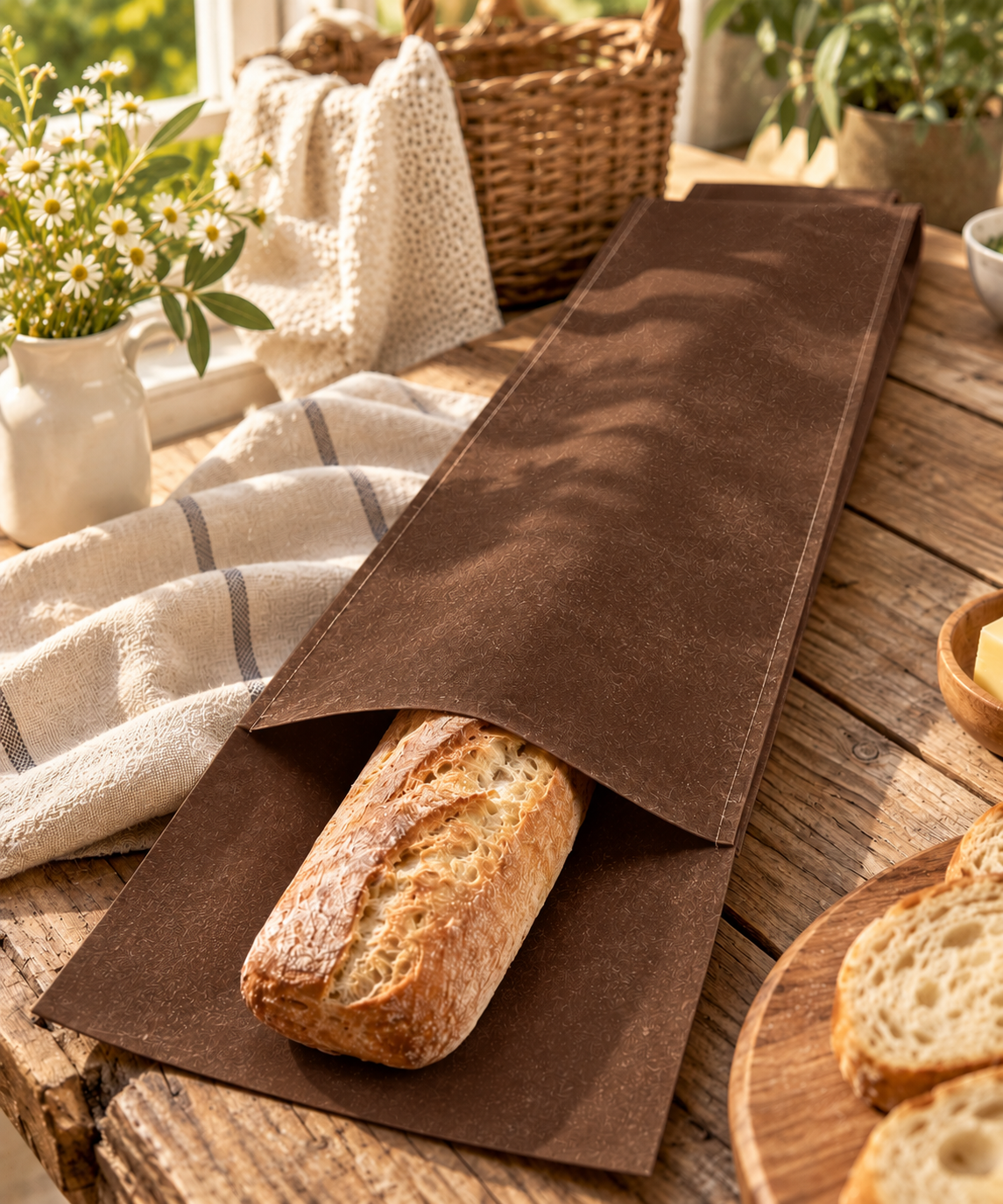 Sac à baguette en cire d'abeille